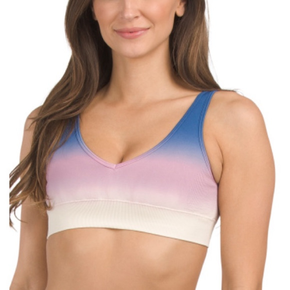 L*Space Hand Dip Dyed Active Work It Bra XS/S